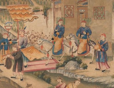 Chinoiserie Behang IKSEL Chinese Figuren en Architectuur